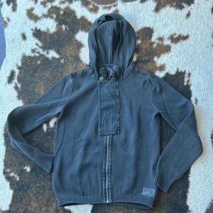 Authentic Calvin Klein sweater with a built-in hoodie, made from 100% cotton